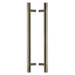 M Marcus Heritage Brass Back to Back Door Pull Handle Bar Design 457mm length